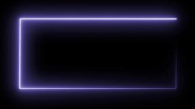 Purple tone changing cg animation neon box Free Video.mov
