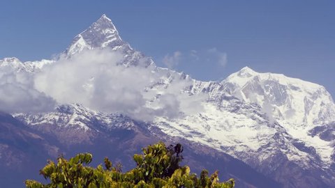 Machapuchare mountain. Nepal landscape.