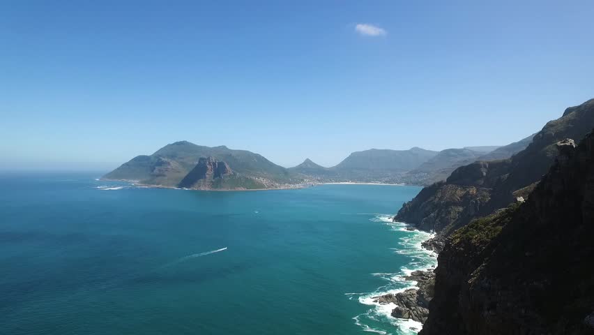 Hout Bay from Chapmans Peak Drive Royalty-Free Stock Footage #3474194599