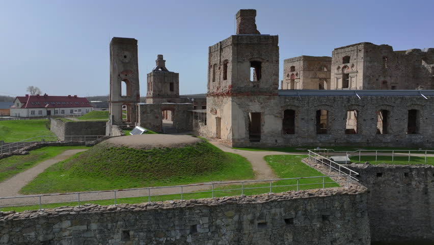 Ruins old castle in Krzyztopor near Ujazd in Poland. It was one of the largest palace buildings in Europe before the creation of Versailles.