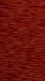 Vertical red brick wall disintegrating as bricks float upwards against green background. 3D Animation