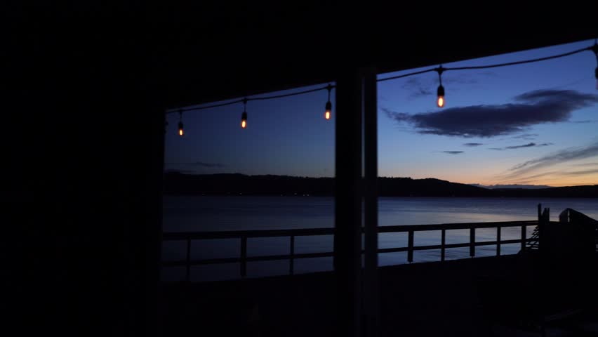 Sunrise on beautiful Hood Canal Union Washington USA