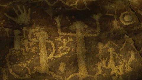 Petroglyph, Mesa Verde National Park, Unesco World Heritage, Colorado, Usa, North America, America