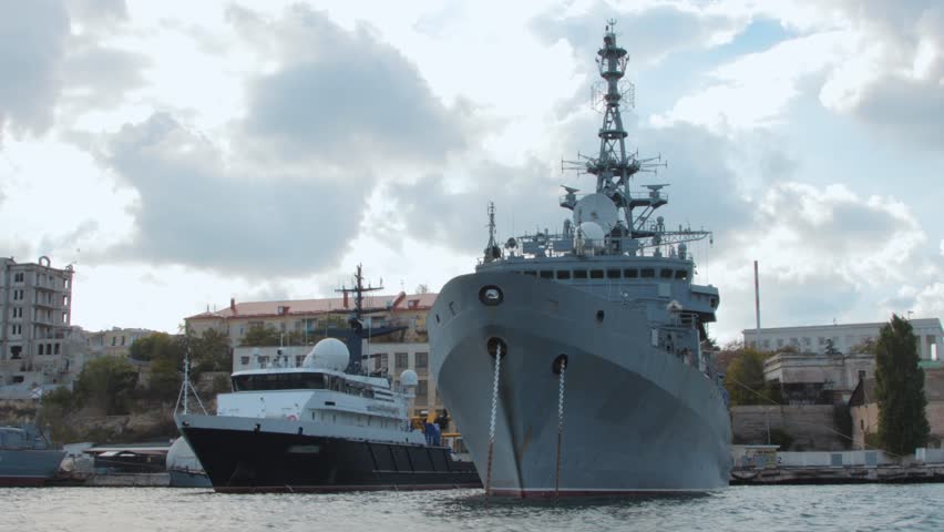 Ships in the bay of Sevastopol