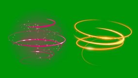Light swirl top Resolution green screen animation video , 3D Animation, Ultra High Definition, 4k video 