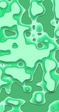 Abstract green topographic contour map. 4K seamless loop animation background.