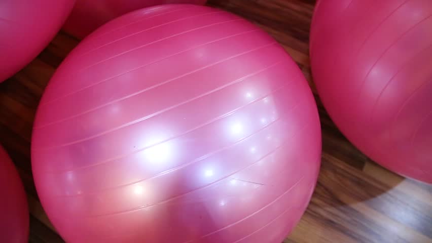 pink yoga ball