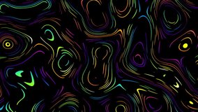 Seamless abstract wavy background for loop playback.