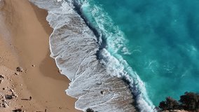 Turquoise Sea in the Kaputas Beach (Kaputaş Plajı) Drone Video, Kalkan Kas, Antalya Turkiye (Turkey) - Powered by Shutterstock - Get 15% off with code: PIKWIZARD15