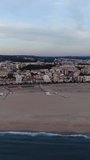 Vertical Video City of Figueira da Foz Portugal Aerial View