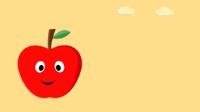 nice and beautiful apple animation video