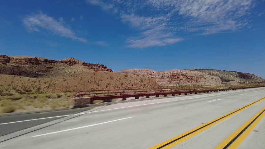 395 Scenic Byway Northbound 2 Red Rock Canyon to Ridgecrest 01 Quarter L MultiCam Driving Plate Sierra Nevada Mts California Royalty-Free Stock Footage #3475036529