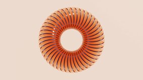 Abstract 3D Dynamic: Transparent Rotating Circular Disks Array
