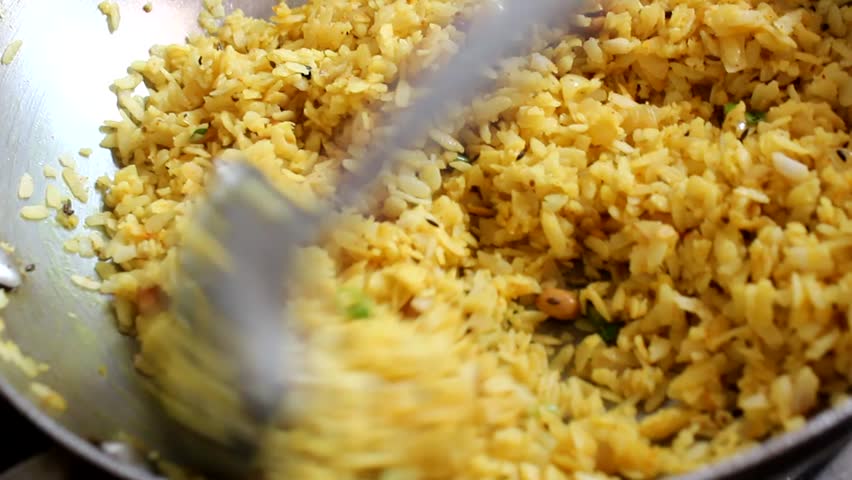 poha indian vegeterian recipe photo 