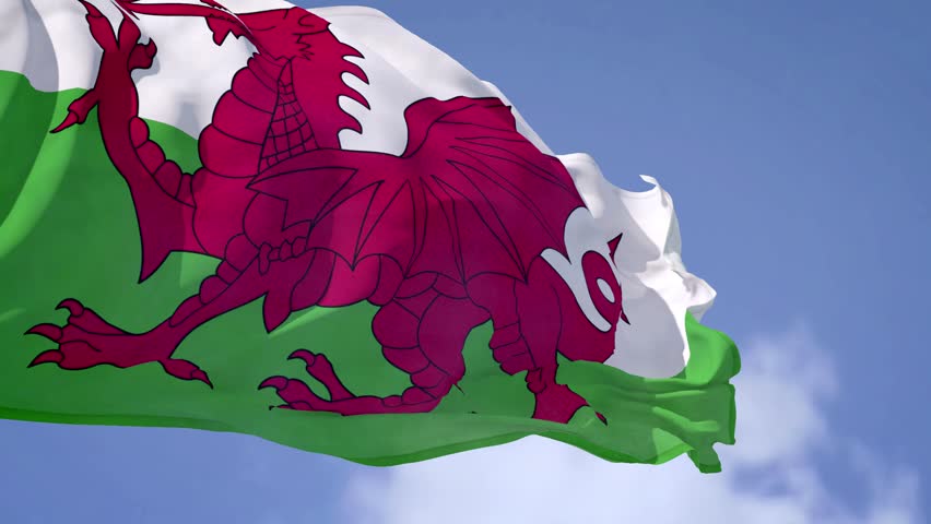 Wales Waving FLAG FAST New  Royalty-Free Stock Footage #3475330297