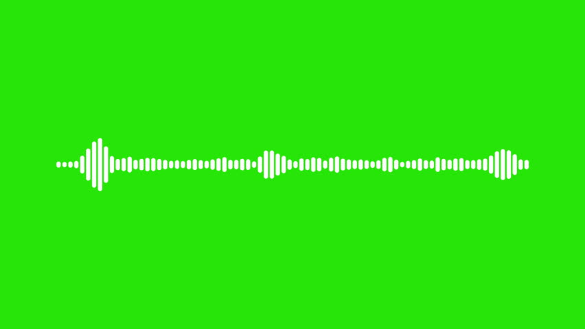 4k abstract music sound wave or audio wavefrom isolated on green screen background.Line digital minimalist voice and symbol technology. Royalty-Free Stock Footage #3475629083