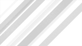 White grey geometric stripes abstract tech grunge grainy background. Seamless looping minimal motion design. Video animation Ultra HD 4K 3840x2160