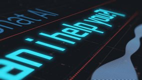 AI chat interface, prompt for user interaction, advanced AI technology, close-up view (3d render) - Powered by Shutterstock - Get 15% off with code: PIKWIZARD15