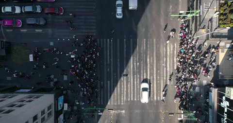 cruce de personas, Mexico City, Timelapses