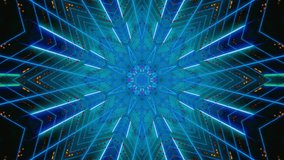 Psychedelic 3D Mandala with Vibrant Kaleidoscope Patterns