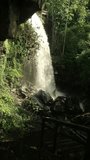 Coban lanang, small waterfall in Malang East Java Indonesia, natural landscape for healing, seamless video loop