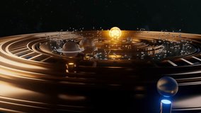 Vintage solar system. Antique star map. Loop animation - Powered by Shutterstock - Get 15% off with code: PIKWIZARD15