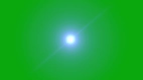 Lens flare high Resolution effect video green screen 4k, The video element of on a green screen background, Ultra High Definition, 4k video, on a green screen background.
