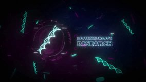 Biotechnology Research Title Projected In Digital Medical Software With DNA Strands In Background. Digital Interface For Bio Research With DNA Data Background. Digital Pandemic Bio Study Background - Powered by Shutterstock - Get 15% off with code: PIKWIZARD15