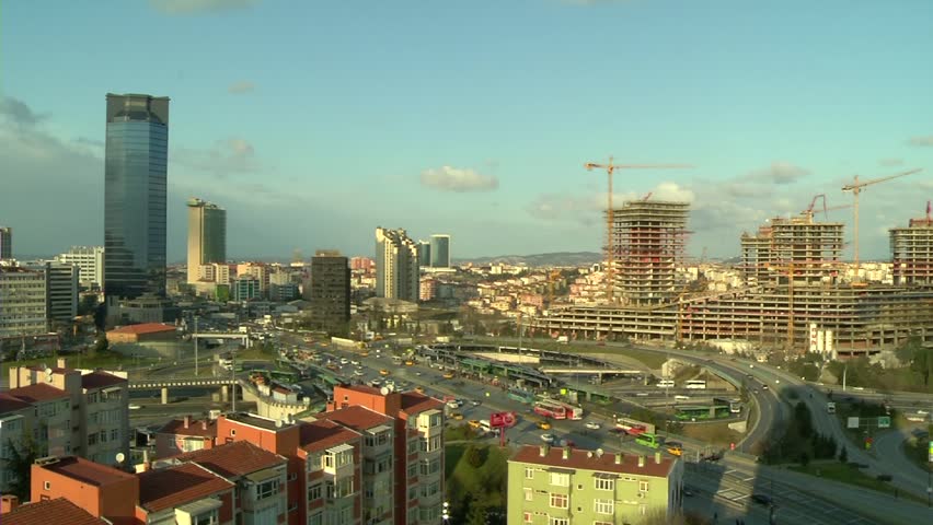 Panorama of ?stanbul.High buildings.