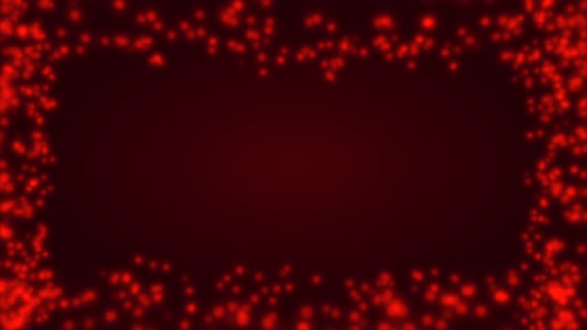 Red frame border Glamour animatin abstract fluid particles deisgn empty copyspace backdrop digital , abstract pattern, amazing view luxurious celebration Christmas event motion graphic backdrop 4k