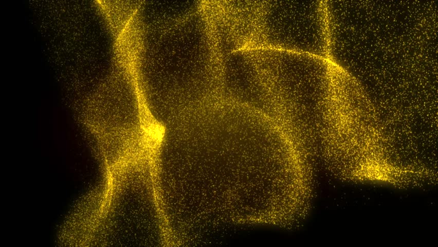 Golden yellow Glamour animatin abstract fluid particles deisgn empty copyspace backdrop digital , abstract pattern, amazing view luxurious celebration Christmas event motion graphic backdrop 4k