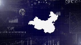 China Country Corporate Background With Abstract Elements Of Data analysis charts I Showcasing Data analysis technological Video with globe,Growth,Graphs,Statistic Data of China Country - Powered by Shutterstock - Get 15% off with code: PIKWIZARD15