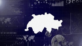 Switzerland Country Corporate Background With Abstract Elements Of Data analysis charts I Showcasing Data analysis technological Video with globe,Growth,Graphs,Statistic Data of Switzerland Country - Powered by Shutterstock - Get 15% off with code: PIKWIZARD15