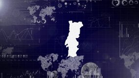 Portugal Country Corporate Background With Abstract Elements Of Data analysis charts I Showcasing Data analysis technological Video with globe,Growth,Graphs,Statistic Data of Portugal Country - Powered by Shutterstock - Get 15% off with code: PIKWIZARD15