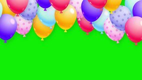 Ballon isolated on green background. Cartoon decorative element for birthday. Vector illustration. - Powered by Shutterstock - Get 15% off with code: PIKWIZARD15