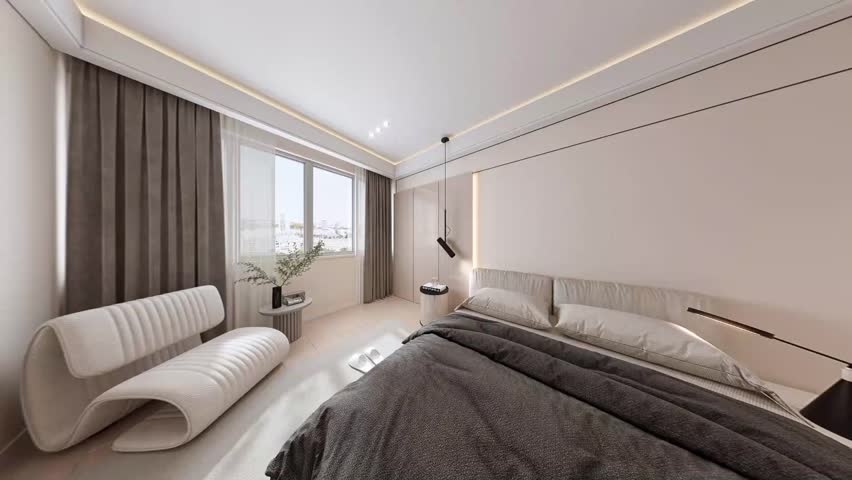 Residential Area - Living Room - Panoramic 180 View