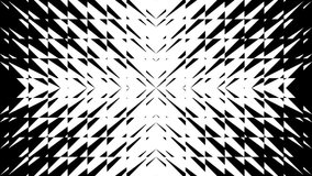 Abstract creative black and white geometric shape motion background. Video animation Ultra HD 4k footage.