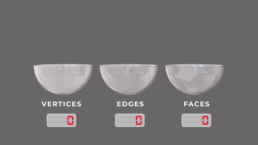 Polyhedron cube animation faces vertices edges Mathematics alpha no background