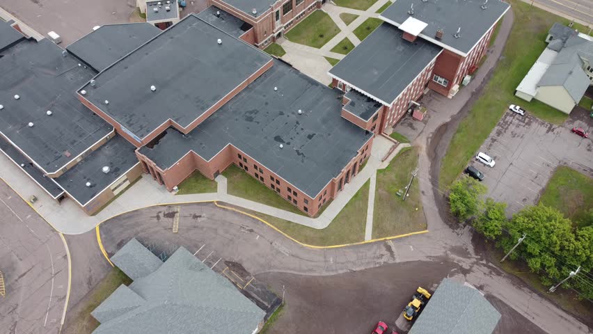 School in Calumet Michigan fall