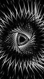 Vertical video abstract black and white triangle tunnel illusion vj loop animation