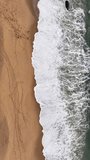 Balneario Camboriu in Santa Catarina. Taquaras Beach and Laranjeiras Beach. Aerial view in landscape. Brazil. Vertical video