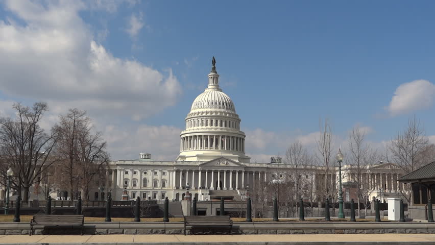 Us Capitol View from 1-st Stock Footage Video (100% Royalty-free ...