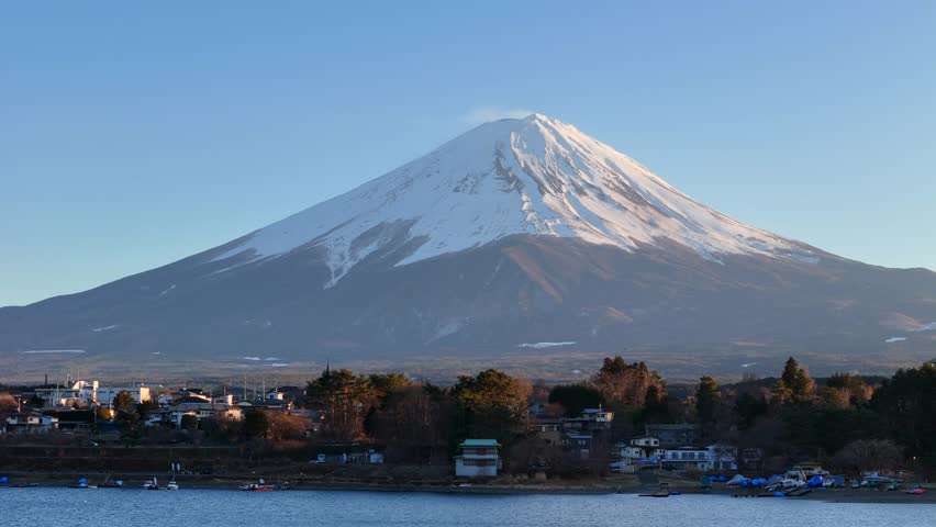 Japan’s Mt. Fuji is an active volcano about 100 kilometers southwest of Tokyo. Commonly called Fuji-san, it’s the country’s tallest peak, at 3,776 meters.	