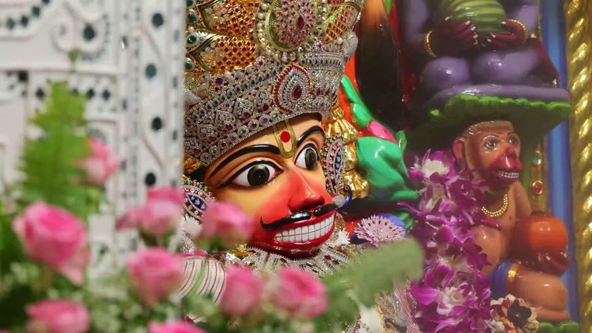 Hindu God Hanumanji Stock Video Collection: Salangpur Hanumanji in 4K
 Royalty-Free Stock Footage #3478326151