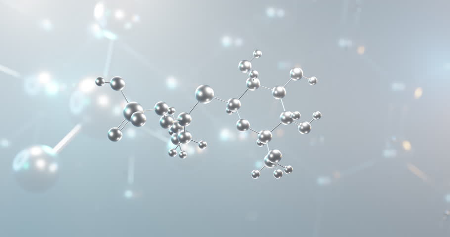 Sinigrin rotating 3d molecule, molecular structure of allyl glucosinolate, seamless video Royalty-Free Stock Footage #3478539767