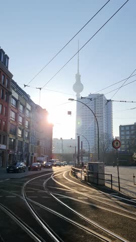 Streets of central Berlin in the morning