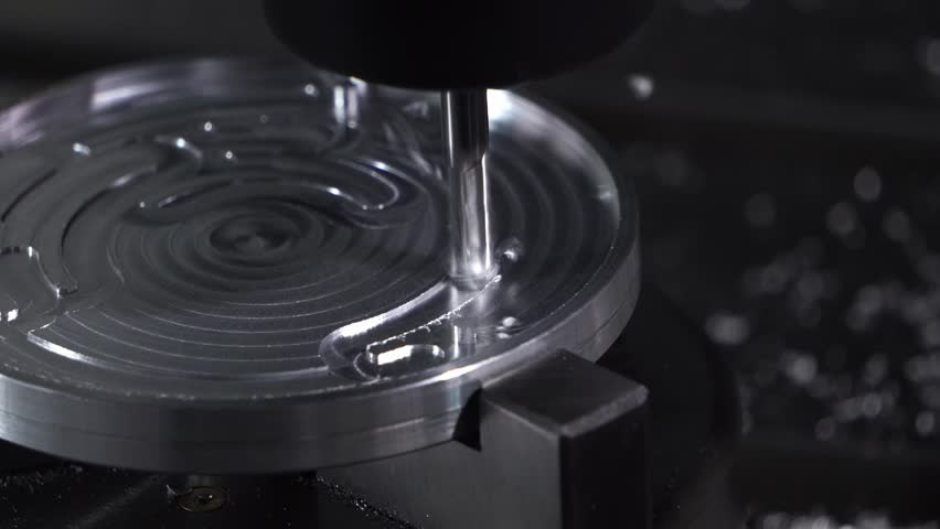 Cnc machine lathe industry. Metalworking with a computer-controlled milling machine