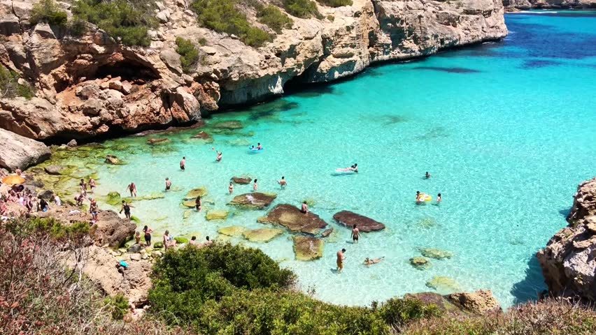 Beach Calo del Moro, Mallorca, Spain 