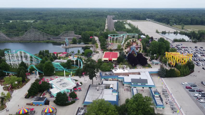 Drone Views: Michigan Adventure Park Clouds