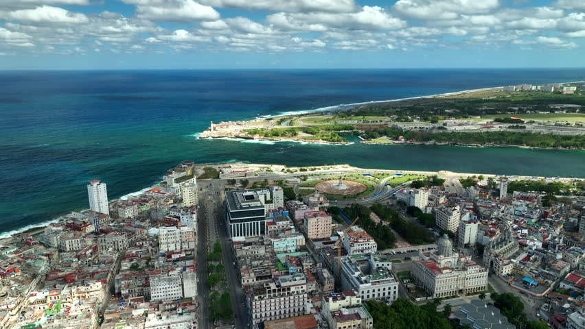 Aerial view: Cityscape Havana, Cuba